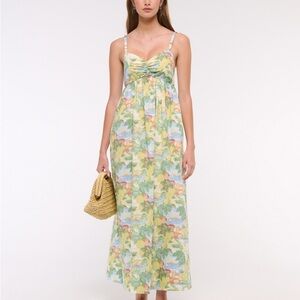 Abercrombie & Fitch Tropical Print Maxi Dress New